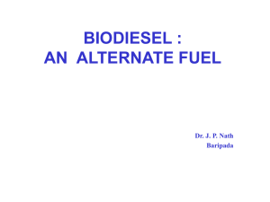 BIODIESEL : AN ALTERNATE FUEL