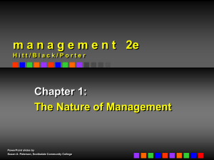 Hitt/Black/Porter: Management 1st ed.