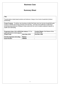 unilever finance case study interview