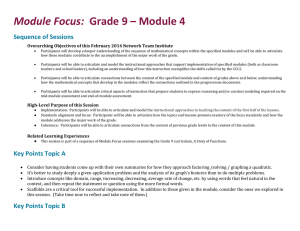 Grade 9 Module 4 Facilitator's Guide