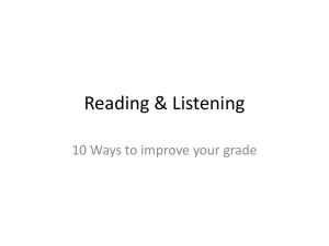 Reading & Listening - Life Learning Cloud