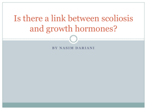 Is there a link between scoliosis and growth hormones?