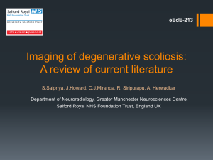 Imaging of degenerative scoliosis: A review of current literature