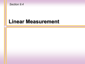 Chapter 9: Geometry and Measurement
