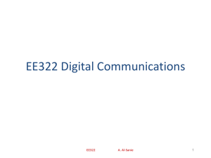 EE322 Digital Communications