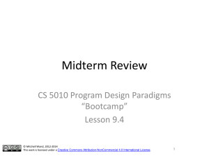 Lesson 9.4 Midterm Review