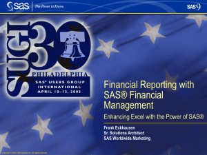 SAS Financial Management 4.0