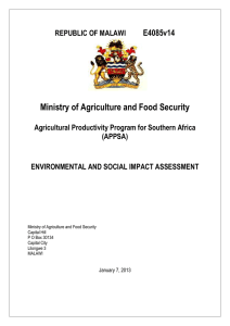 appendix 6.1: environmental and social management plan for the