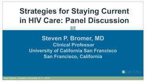 Strategies for Staying Current in HIV Care