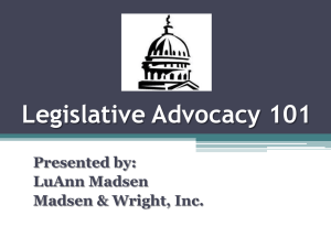 Legislative Advocacy 101 - Missouri Association of School Librarians