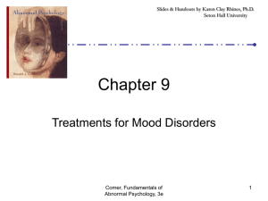 Treatment for Mood Disorders