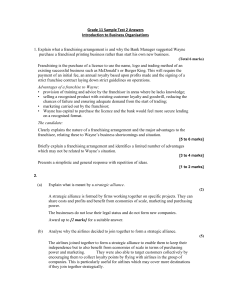 Grade 11 Sample Test 2 Answers Introduction to Business