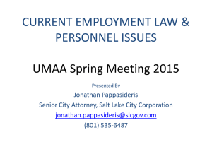Presentation - Utah Municipal Attorneys Association