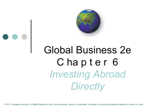 FDI - Cengage Learning