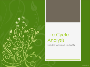 Life Cycle Assessment (LCA)