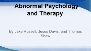 Abnormal psychology and therapy (1)