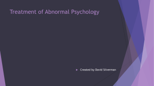 Treatment of Abnormal Psychology powerpoint