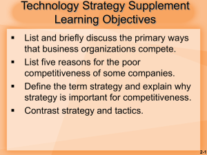 04 - Technological Strategy I