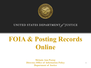 FOIA, Section 508 & Posting Records Online 2015