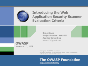 OWASP Plan