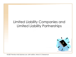 Chapter 034 - Limited Liability Companies