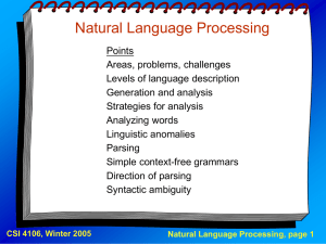 Natural Language Processing