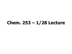 Chem. 31 – 9/15 Lecture