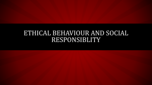 Ethical Behaviour and Social Responsiblity (6)