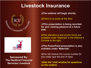 Background on Livestock Insurance