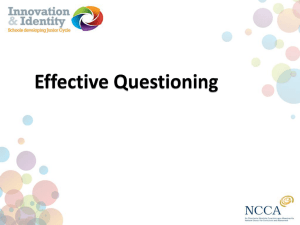 Effective Questioning