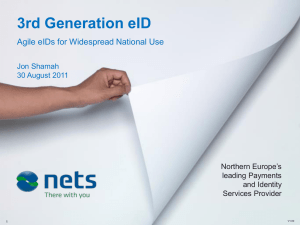 3rd Generation eID - Agile eIDs for Widespread National Use