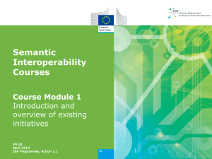 Semantic interoperability courses