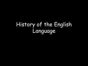 History of the English Language