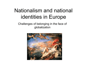 Nationalism and national identities in Europe
