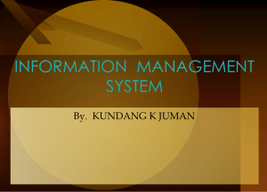 Intro to Information Systems