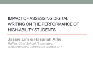 LICE 2014_Impact of Assessing Digital Writing on the Performance