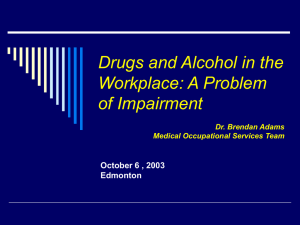 Impact of Alcohol and Other Drugs