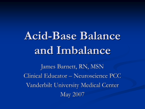Oxygenation and Acid-Base Balance - Vanderbilt University Medical