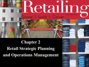 Retail Strategic Planning and Operations