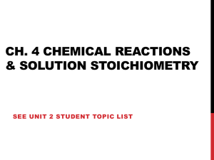 Part 1-Ch. 4 Chemical Reactions and Soln Stoich AP Chem