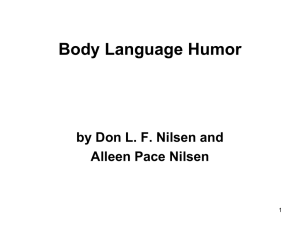 Body Language Humor - Arizona State University