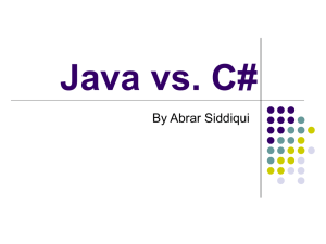 Java vs. C