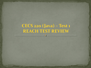 CECS 220 (Java)