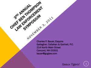 3rd Annual Chief Ben Thompson Law Enforcement Symposium