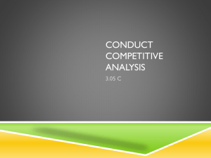 Conduct Competitive Analysis