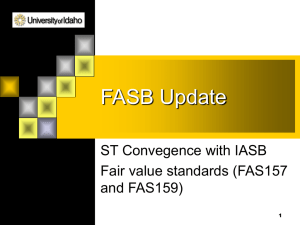 FASB Update - FAS151, FAS157, FAS159