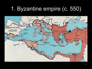 The Byzantine emperor Justinian (527-565)