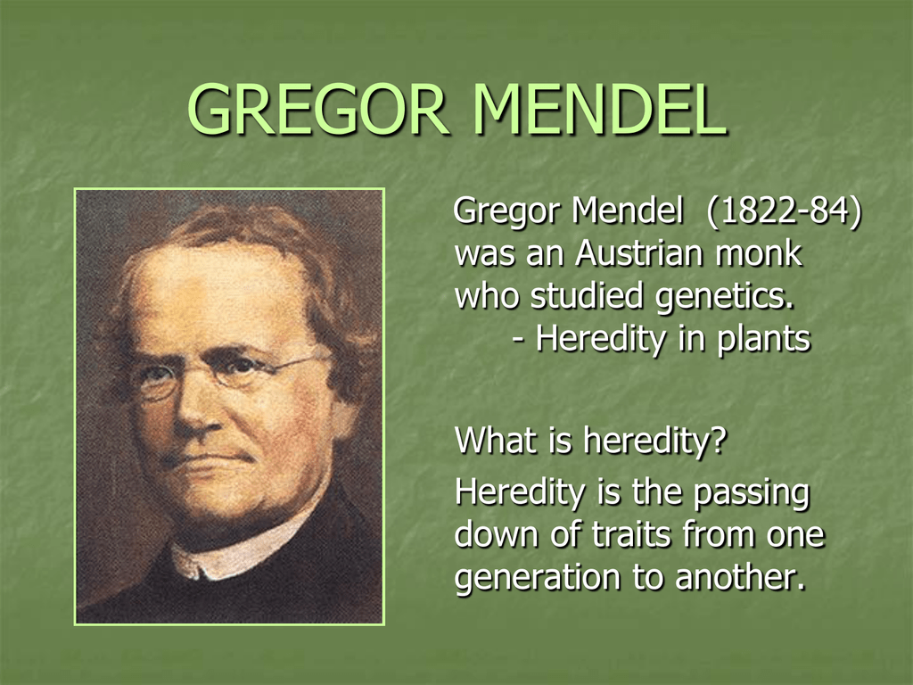Gregor Mendel