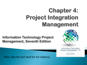 Figure 4-1. Project Integration Management Summary