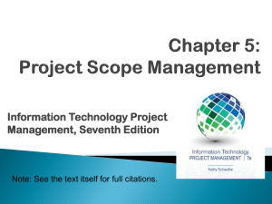 Project Scope Management